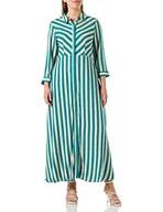 Sukienki - YAS Damska sukienka Yassavanna Long Shirt Dress S. Noos, Deep Lake/Stripes:cement, XL - miniaturka - grafika 1