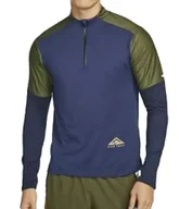 Koszulki męskie - Koszulka Longsleeve Nike Dri-FIT Trail Element Run 1/4 zamek DD5708-410 M - miniaturka - grafika 1