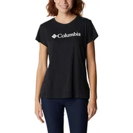 Koszulki i topy damskie - Damska Koszulka COLUMBIA COLUMBIA TREK SS GRAPHIC 1992134010 – Czarny - miniaturka - grafika 1
