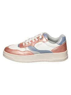 s.Oliver Sneakersy w kolorze biało-fioletowo-różowozłotym - Trampki damskie - miniaturka - grafika 1