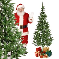 Choinki - Sztuczna Choinka Zielona z Delikatnym Ośnieżeniem – 180 cm - miniaturka - grafika 1