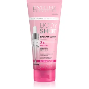 Eveline Cosmetics Body Shot 3x Peptides balsam regenerujący do bardzo suchej skóry 200 ml - Balsamy i kremy do ciała - miniaturka - grafika 1