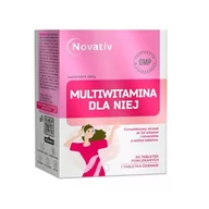 Witaminy i minerały - Suplement diety, Novativ, Multiwitamina dla niej, 60 tabl - miniaturka - grafika 1