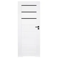 Drzwi wewnętrzne - Drzwi łazienkowe z podcięciem PRIM białe 70 lewe - miniaturka - grafika 1