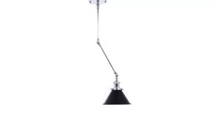 Lumina Deco Deco Deri lampa wisząca 1-punktowa chrom/czarna LDW B015-2 (CHR+BK) - Lampy sufitowe - miniaturka - grafika 1