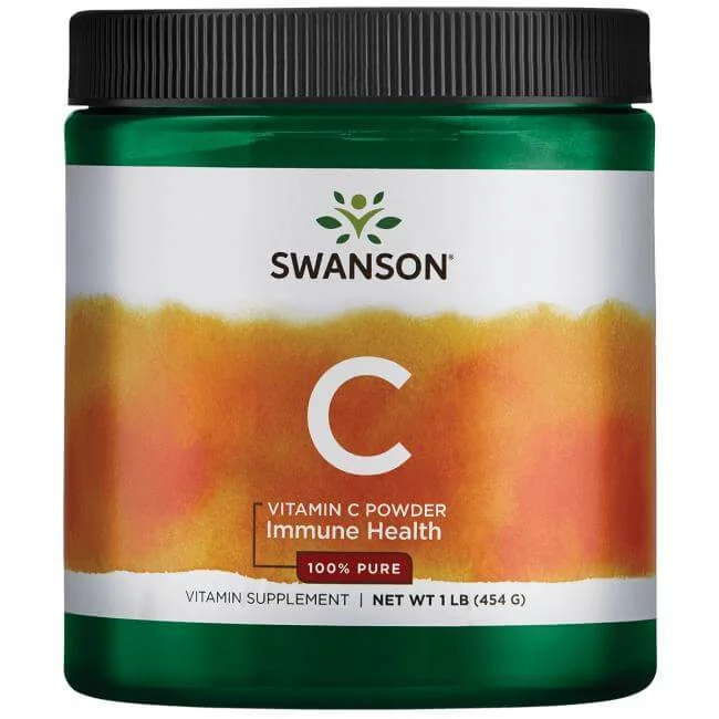 SWANSON Witamina C 100% czystości 1000 mg proszek 454 g