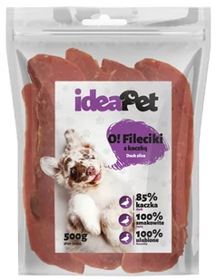 IdeaPet Fileciki z kaczką 500g - Przysmaki dla psów - miniaturka - grafika 1