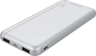 Powerbank Philips Power bank 10000mAh 2xUSB srebrny Philips DLP1810N - Powerbanki - miniaturka - grafika 1