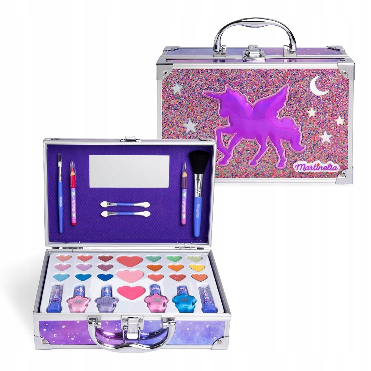 MARTINELIA GALAXY KUFEREK JEDNOROŻEC DLA DZIECI KOSMETYKI MAKIJAŻU