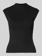 Koszulki i topy damskie - Top z imitacji dzianiny model ‘CODY’ - miniaturka - grafika 1