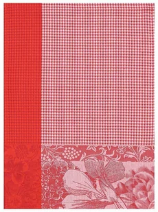 Le Jacquard Fran ais Ręcznik kuchenny Fleurs  Croquer Czerwony - Ściereczki, gąbki, czyściki - miniaturka - grafika 1