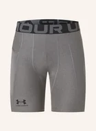 Spodenki damskie - Under Armour Szorty Treningowe Ua Heatgear® beige - miniaturka - grafika 1