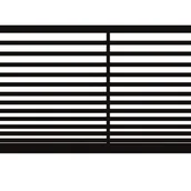 Ogrodzenia - Polbram Brama przesuwna Bali II 5x1,5 m lewa automat czarna - miniaturka - grafika 1