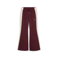 Spodnie damskie - Damskie Spodnie PUMA T7 FLARED PANTS 63213896 – Bordowy - miniaturka - grafika 1
