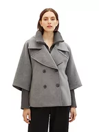 Kurtki damskie - TOM TAILOR Kurtka damska, 33761-Dark Grey Melange, XL - miniaturka - grafika 1