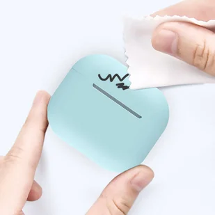 Etui do AirPods 3 silikonowy miękki pokrowiec na słuchawki biały (case C) - Etui i futerały do telefonów - miniaturka - grafika 6
