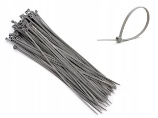 100 x Szare Opaski Zaciskowe Trytki 4,8 x 450 mm - Inne mocowania - miniaturka - grafika 2