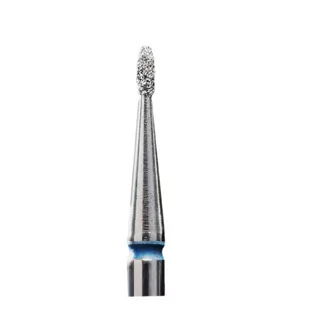 Staleks Frez Diamentowy Zaokrąglona Oliwka Niebieska 1,2/3mm 1szt - Frezarki do paznokci - miniaturka - grafika 1