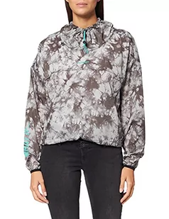 Superdry Run Ltw Rain Shell kurtka damska, Grey Tie Dye, L - Kurtki damskie - miniaturka - grafika 1