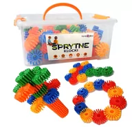 Klocki - Sprytne Klocki. Klocki Konstrukcyjne Kwiatki Stokrotki 80 Elementów Toys4Edu - miniaturka - grafika 1