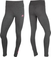 Legginsy - Legginsy damskie adidas Essentials High-W szare H07783-L - miniaturka - grafika 1