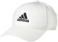 Czapki damskie - adidas Czapka baseballowa unisex z bawełny diagonalu, biały/czarny, S - miniaturka - grafika 1