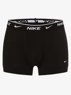 Majtki męskie - Nike Obcisłe bokserki pakowane po 3 szt. Mężczyźni Bawełna czarny jednolity, S - miniaturka - grafika 1