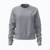 Kurtki i kamizelki sportowe damskie - Bluza damska Under Armour Sport Terry Crew mod gray light heather/white - miniaturka - grafika 1