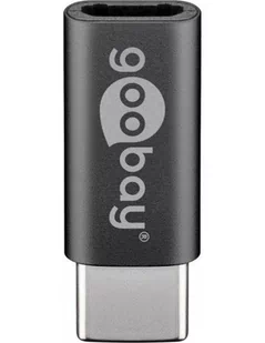 Goobay Przejściówka adapter USB 2.0 56635 [1x Złącze męskie USB-C 1x Złącze żeńskie micro-USB 2.0 B] - Adaptery i przejściówki - miniaturka - grafika 1