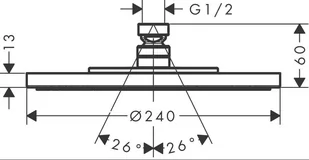 Axor 28494340 28494340 - Deszczownice - miniaturka - grafika 1