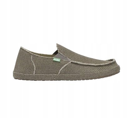 SANUK BRĄZOWE MĘSKIE ESPADRYLE Z TKANINY WSUWANE NA LATO 43 J6A