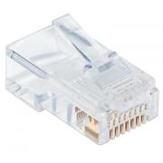 Pozostałe akcesoria sieciowe - Wtyk modularny Techly RJ-45 8P8C Cat.6 UTP na drut, 100 szt. - miniaturka - grafika 1