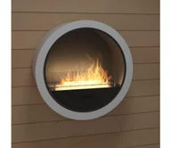 Kominki wolnostojące - InFire - Ścienny BIO kominek śr. 70 cm biały - miniaturka - grafika 1