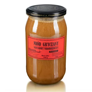 MIÓD GRYCZANY 1050g Pasieka z Pasją Hawran, 100 lat tradycji, bardzo zdrowy, nierozgrzewany - Miód - miniaturka - grafika 1