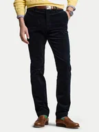 Spodnie męskie - Polo Ralph Lauren Spodnie materiałowe 710879958012 Granatowy Slim Fit - miniaturka - grafika 1