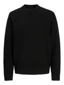 Swetry męskie - Jack & Jones Sweter w kolorze czarnym - miniaturka - grafika 1