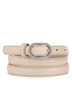 Gino Rossi Pasek BLYL23005 Beżowy - Paski - miniaturka - grafika 1