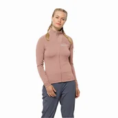 Kurtki damskie - Damska bluza polarowa Jack Wolfskin PRELIGHT FZ W rose dawn - XS - miniaturka - grafika 1
