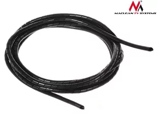 Maclean MCTV-684 B 43132 Osłona maskująca na kable (5*6mm) 3m czarna spirala CEN-43132 - Maskownice do kabli - miniaturka - grafika 1