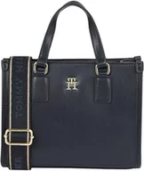 Torebki damskie - Tommy Hilfiger Damskie TH MONOTYPE Mini Tote Crossovers, Space Blue, jeden rozmiar, niebieski (Kosmiczny Błękit), One Size - miniaturka - grafika 1