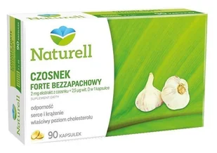 USP ZDROWIE Naturell Czosnek forte bezzapachowy x 90 kaps - Serce i układ krążenia - miniaturka - grafika 1