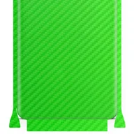 Szkła hartowane na telefon - Folia naklejka skórka strukturalna na TYŁ+BOKI do Xiaomi Redmi Note 7 Pro -  Carbon Zielony - apgo SKINS - miniaturka - grafika 1