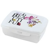 Pojemniki kuchenne - Ambition GARDEN LUNCHBOX POJEMNIK NA ŻYWNOŚĆ 13 X 20 CM FIOLETOWE KWIATY TWORZYWO SZTUCZNE 72969 72969 - miniaturka - grafika 1