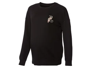 esmara® Bluza ciążowa damska z obniżoną linią ramion (XL (48/50), Czarny) - Odzież ciążowa - miniaturka - grafika 1