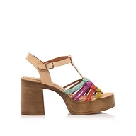 Sandały damskie - MTNG 50560, Sandały damskie, Beżowy, 36 EU - miniaturka - grafika 1