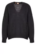 Swetry damskie - BOSS C_fondiala sweter damski z dzianiny, Dark Blue404, L - miniaturka - grafika 1