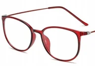 Okulary korekcyjne, oprawki, szkła - Okulary korekcyjne minusy czerwone -6 - miniaturka - grafika 1