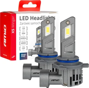 AMiO Żarówki samochodowe led seria x5 winger hir2 6000k canbus amio-03950 - Żarówki samochodowe - miniaturka - grafika 1
