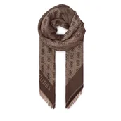 Apaszki i szaliki damskie - Chusta Guess AW5449 VIS03 Brązowy - miniaturka - grafika 1