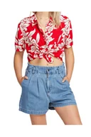 Koszule damskie - Koszula damska Volcom Aloha Ha z krótkim rękawem-S - miniaturka - grafika 1